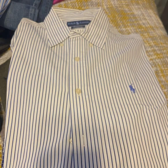 Ralph Laurenā Classic Fit White Striped Shirt - Picture 4 of 4